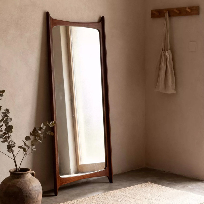 Miroirs rectangulaires pleine longueur en bois manufacturé, 70,87 po x 27,56 po
