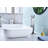 Waterfall Spout Bathroom Sink Single Handle Faucet With Pop-Up Drain (No Overflow)