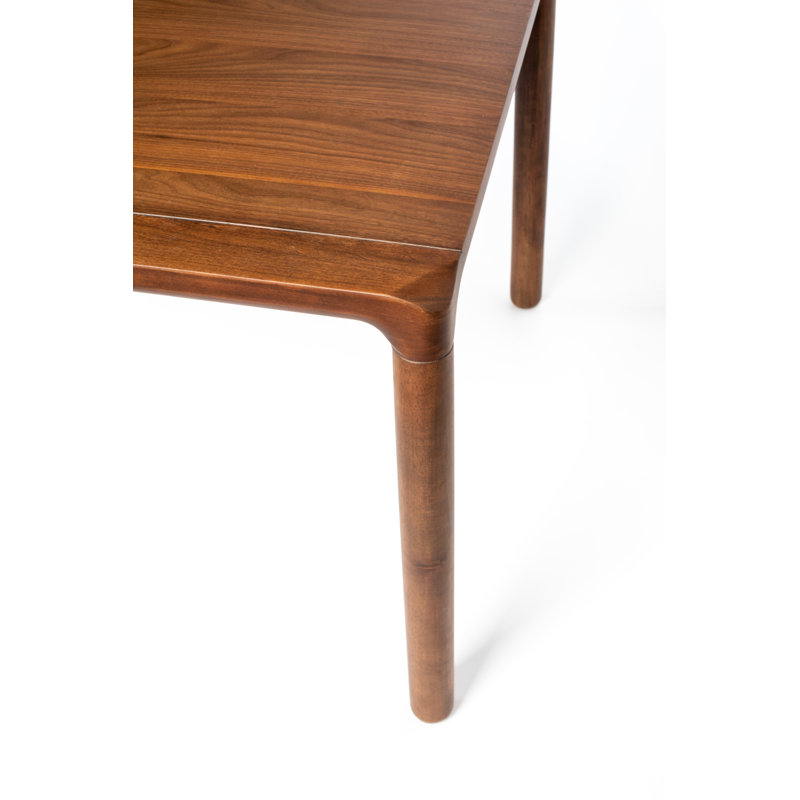 Storm Solid Wood Dining Table, Brown Lacquered, 30"H x 71"L x 35"W