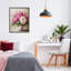 Giclée encadrée de bouquet floral rose vif, design par Petal Prints Design-2052793801-2052793802