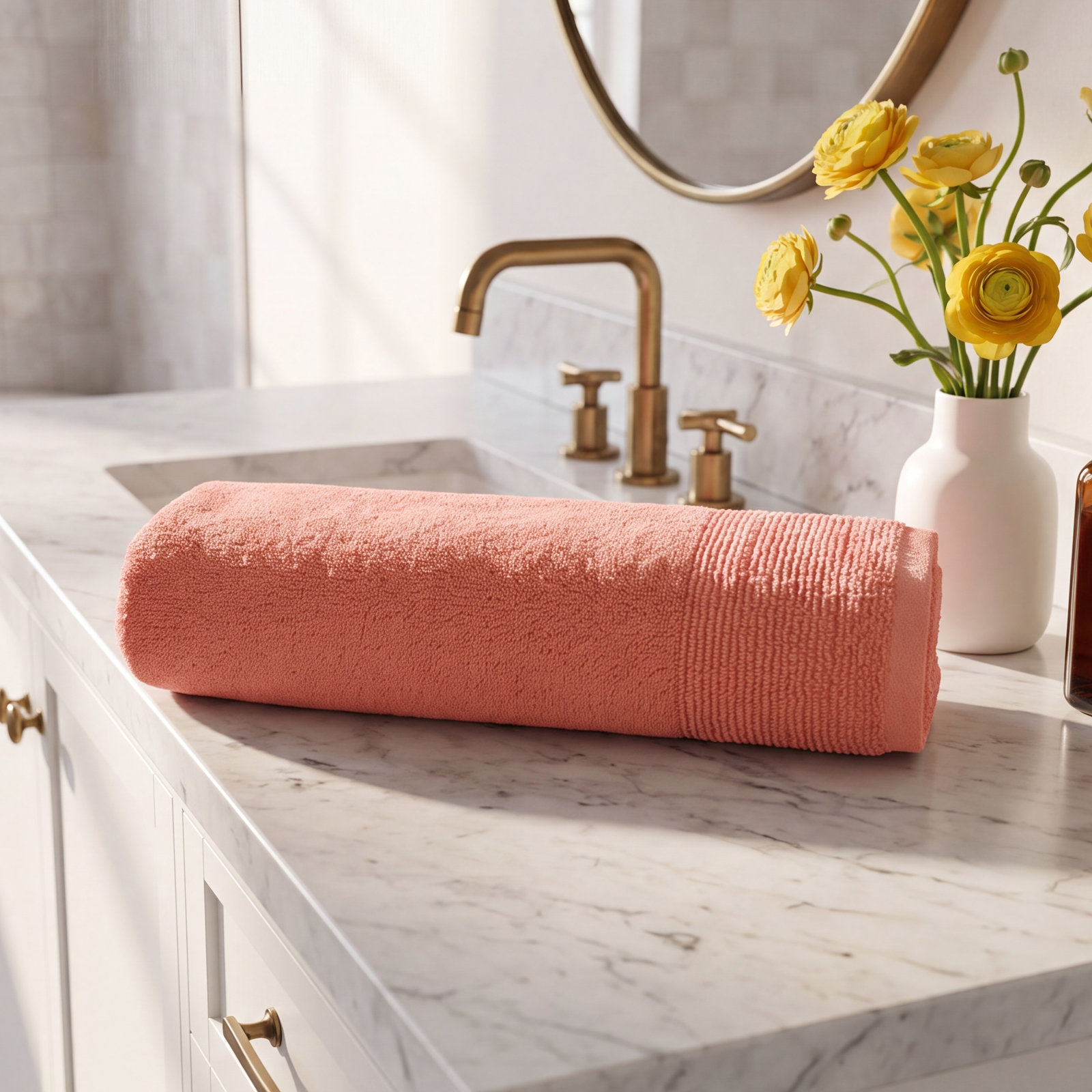 Maven Plush Hand Towel, Pink