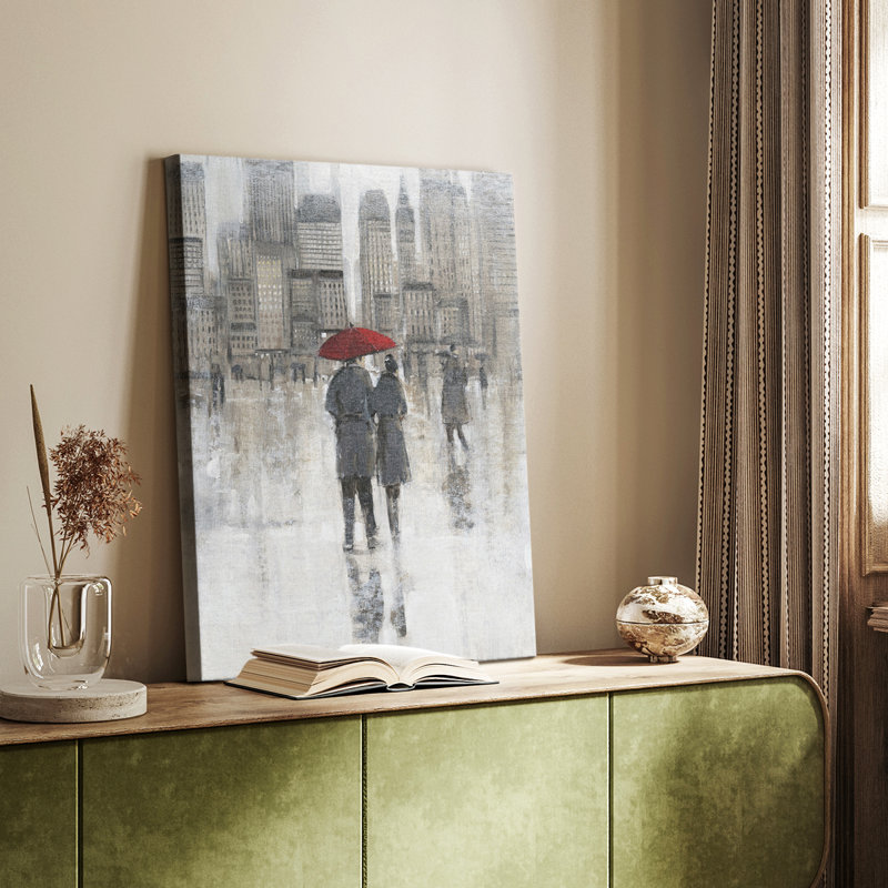 «Rain in The City I» - galerie sur mesure Cavas, H 18 po x l 12 po