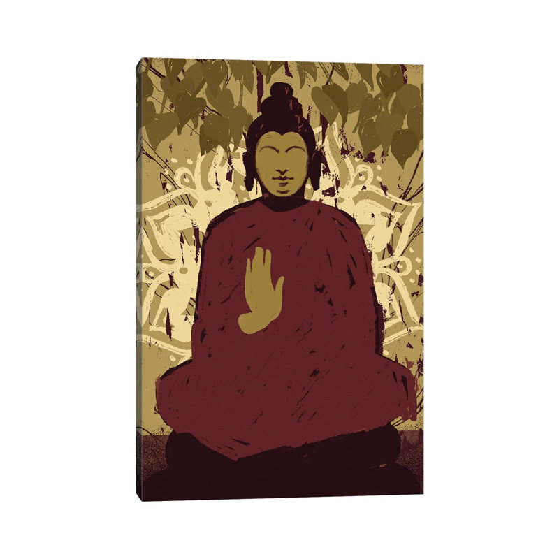 Under The Bodhi Tree II by Jacob Green - Wrapped Canvas Painting, 20.32 cm H x 30.48 cm W