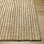 Tapis rayé en fibres naturelles brun clair / blanc Berthalee-86775907