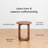 Ealyn Solid Wood Round End Table with Cross Legs-1601135808
