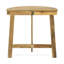 Table en bois naturel, forme demi-ronde, pliable pour le rangement Bistro Design