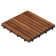 EZ-Floor 12" x 12" Teak Wood Snap-In Deck Tiles in Oiled