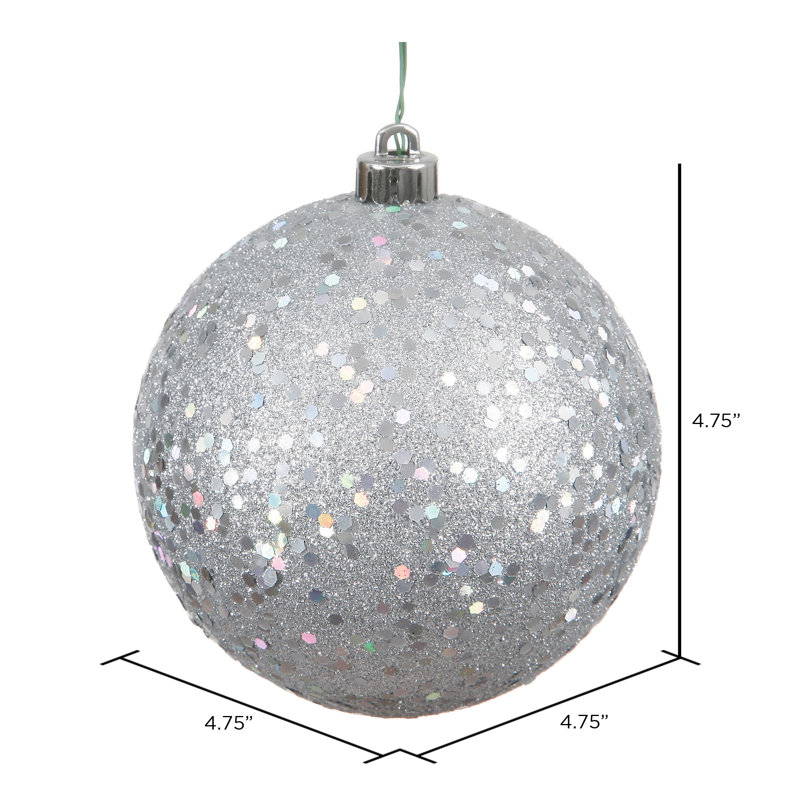 , Berry Red , 10" Vickerman 10" White 4-Finish Ball Christmas Ornament, 4 Per Bag, Baby Blue, 6" H x 6" W x 6" D