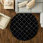 Tapis contemporain noir et argent Etowah-365332846