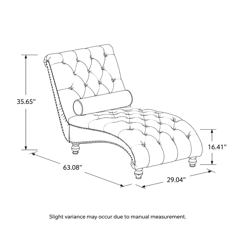 Chaise longue en velours capitonnée avec pieds et coussin en acrylique, Bleu clair