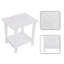 Table d'appoint avec tablette de rangement Imitation Wood-1798120037