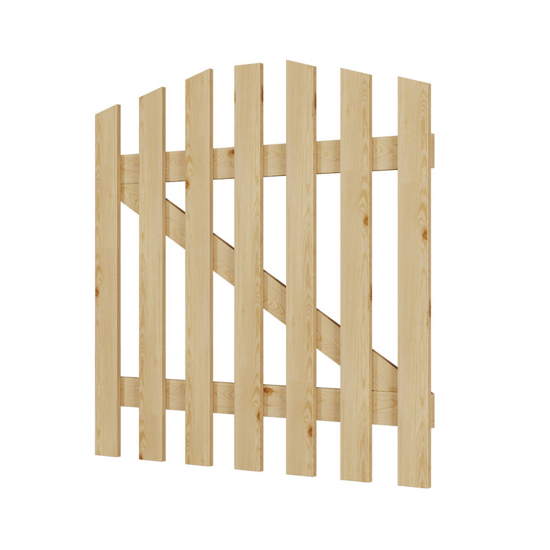 Wood Gate, Yellow, 90cm H x 90cm W