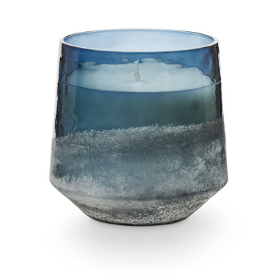 Beautifully Done Baltic Glass Candle, Hidden Lake