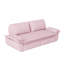 Grand canapé-lit escamotable de 73,2 po, canapé-lit convertible 3 en 1, causeuse en velours multifonctionnel, rose