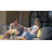 4 Pieces Patio Furniture Set, Metal Sectional Sofa Patio Conversation Set With 6 Inch Cushions-1269337541