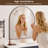 Arched Aluminum Frame Vanity Mirror for Bedroom Dresser, Entryway, Living Room-1640758737