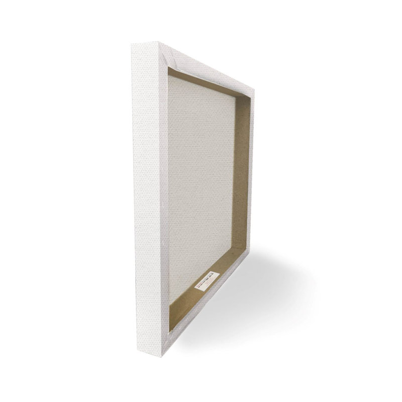 Rustic White Wooden Library Wall Art Canvas Print