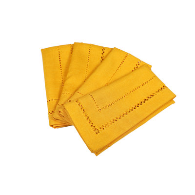 Serviette 20 "faite à la main à ourlet double