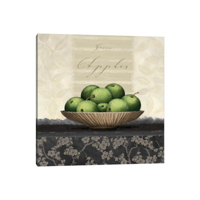 Green Apples by Linda Wood - Wrapped Canvas Print