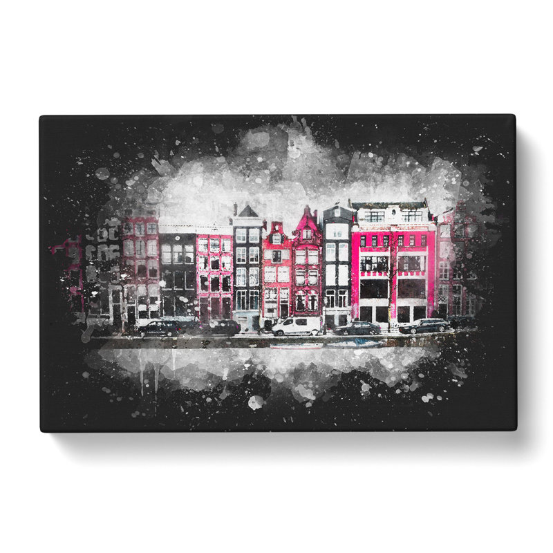 Wintertime in Amsterdam Netherlands - Wrapped Canvas, 40cm H x 60cm W x 3cm D