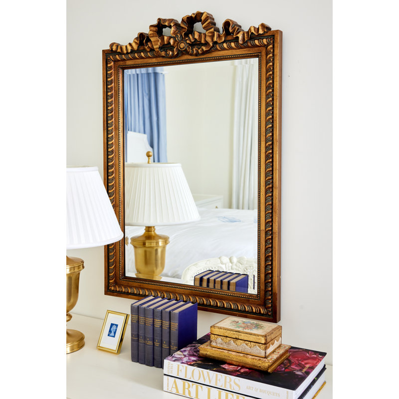 Clarence Beveled Mirror, 36" x 24", Pink