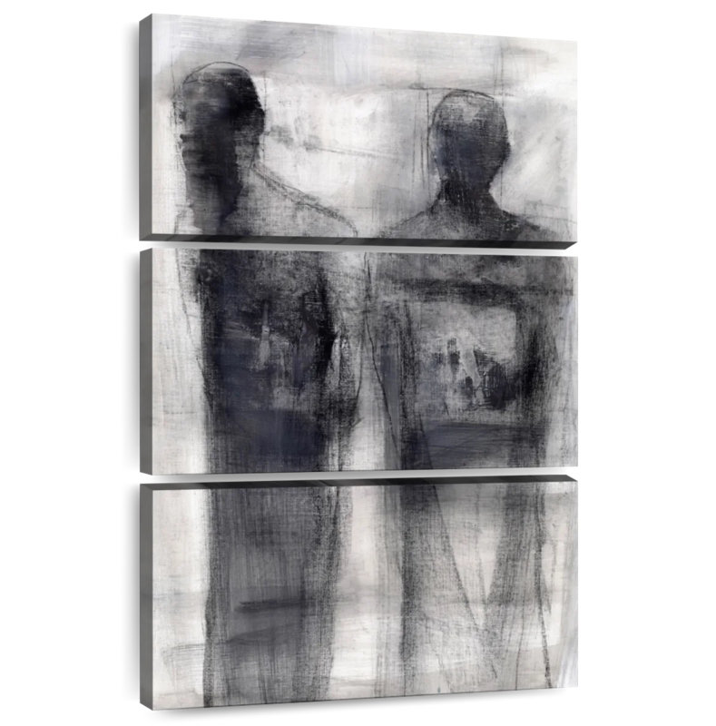 Leisha 2 Figures Study II, 38" H x 24" W