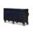 72.68'' W 16 -Drawer Steel Bottom Rollaway Chest with Wheels