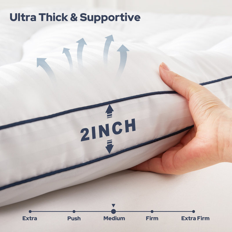 Surmatelas BEDLORE® Cloud, Grand lit, Blanc