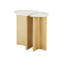Doublet Marble End Table