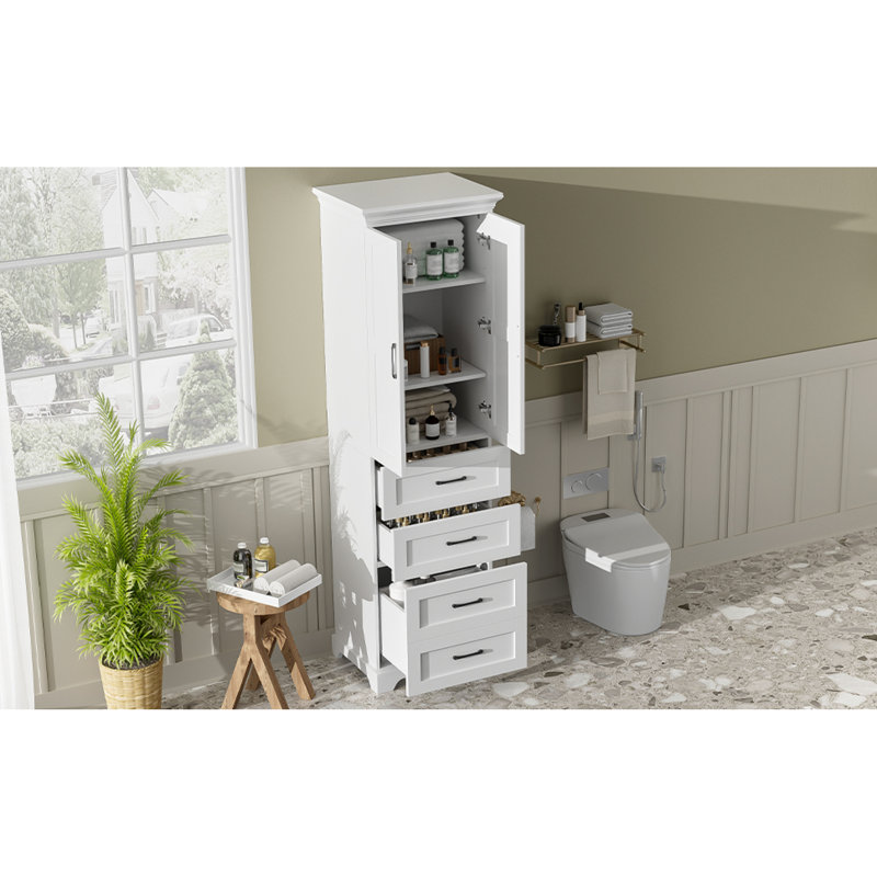 Meuble-lavabo autoportant polyvalent de style moderne pour l'élégance de la salle de bain