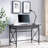 Solid + Manufactured Wood Chisel and Forge Writing Desk in Smoke Gray