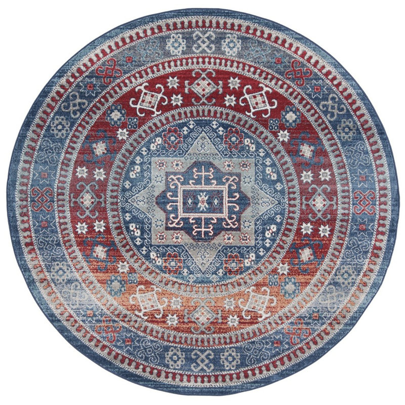 Somerville Southwestern Area Rug, Round 201 cm