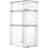 3 Pack Clear Stackable Storage Drawers, Storage with handles, Plastic storage drawers for Kitchen Pantry, Under Sink Organization, Acrylic