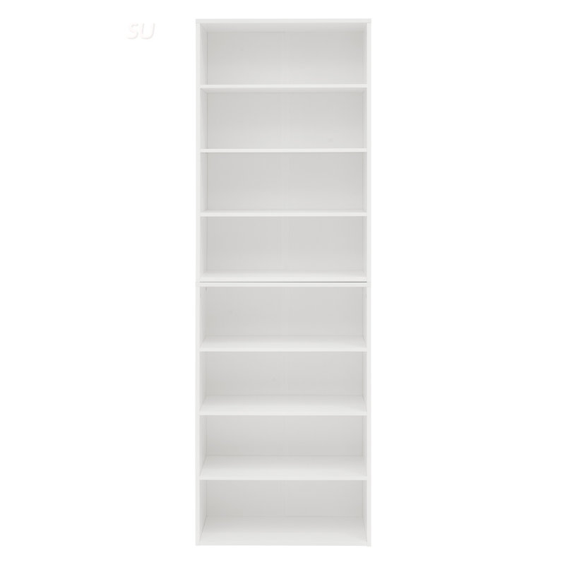 Adjustable 8-Layer CD DVD Storage Cabinet With Detachable Design, Multifunctional Bookcase For Home And Office Organization