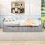 Lit plateforme simple en bois avec 2 tiroirs-2088973679