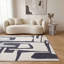 Loft Modern Abstract Living Room Area Rug and Runner Soft Pile-124621727-124621719