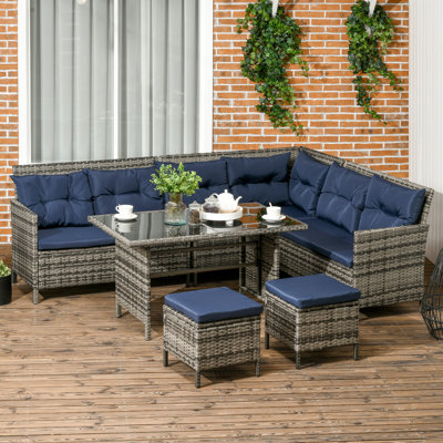 Anacoglu 6 - Person Seating Group with Cushions