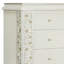 Commode 4 tiroirs Wynton en blanc antique