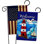 Drapeau de jardin en polyester 2 côtés 18 x 13 po