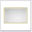 Miroir rectangulaire surdimensionné avec éclairage antibuée et à intensité variable pour salle de bain, salle de sport et studio de danse-493698346-493698349