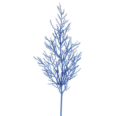 28" Onoclea Glitter Wild Huck Artificial Christmas Spray