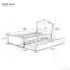 Lit plateforme simple en bois avec tête de lit festonnée et lit simple, structure de lit en bois massif blanc sans sommier, capacité de 400 lb pour les enfants / adultes-1568967233