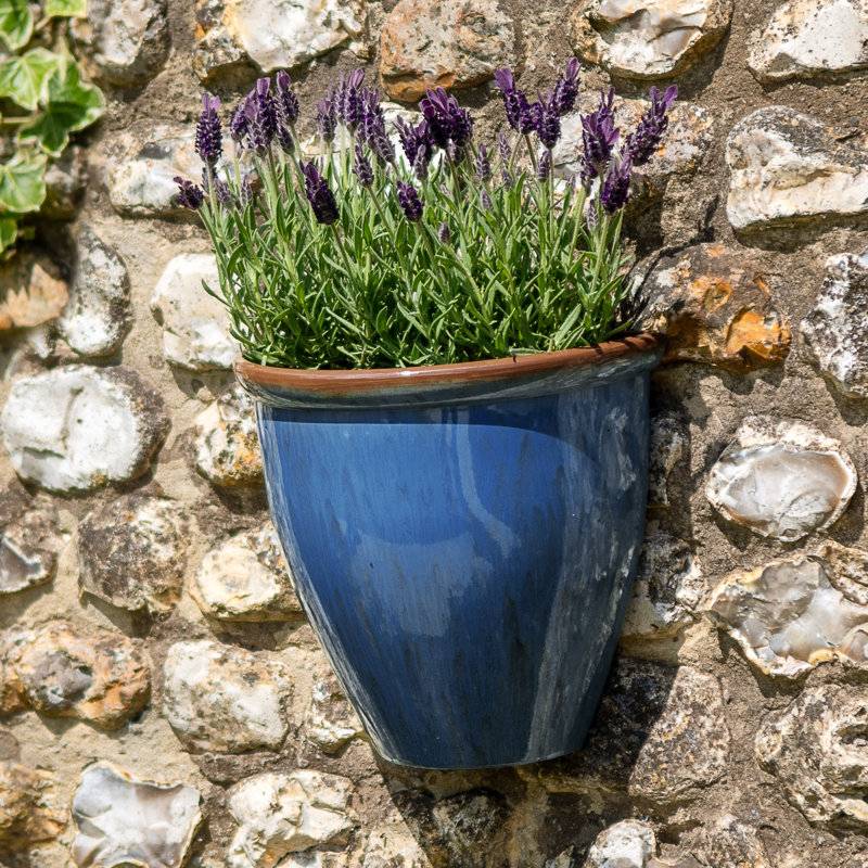 Magdalena Wall Planter, Blue
