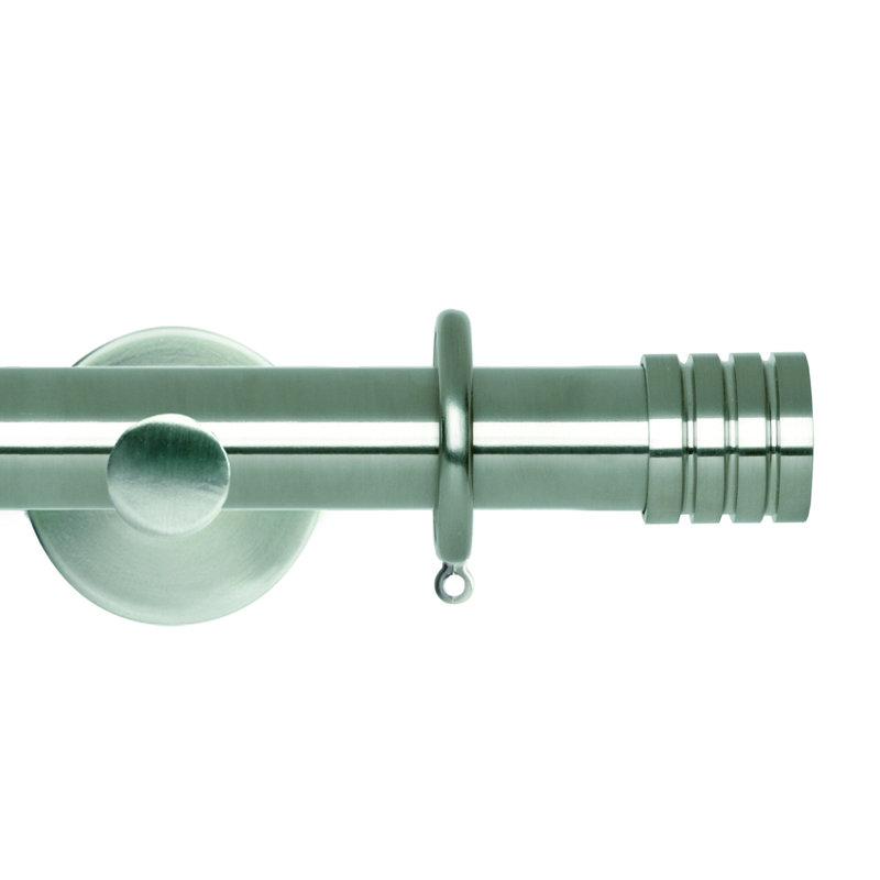 Anusoya 2.8cm Single Pole, 2.8cm H x 120cm W x 2.8cm D, Stainless Steel