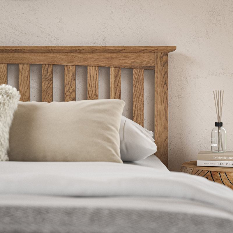 Jendrik Oak Bed Frame, Double (4'6)