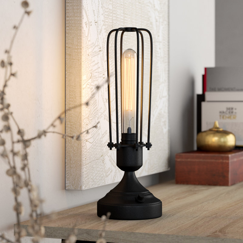 Lampe de table 13 po Amirah, Gris charbon