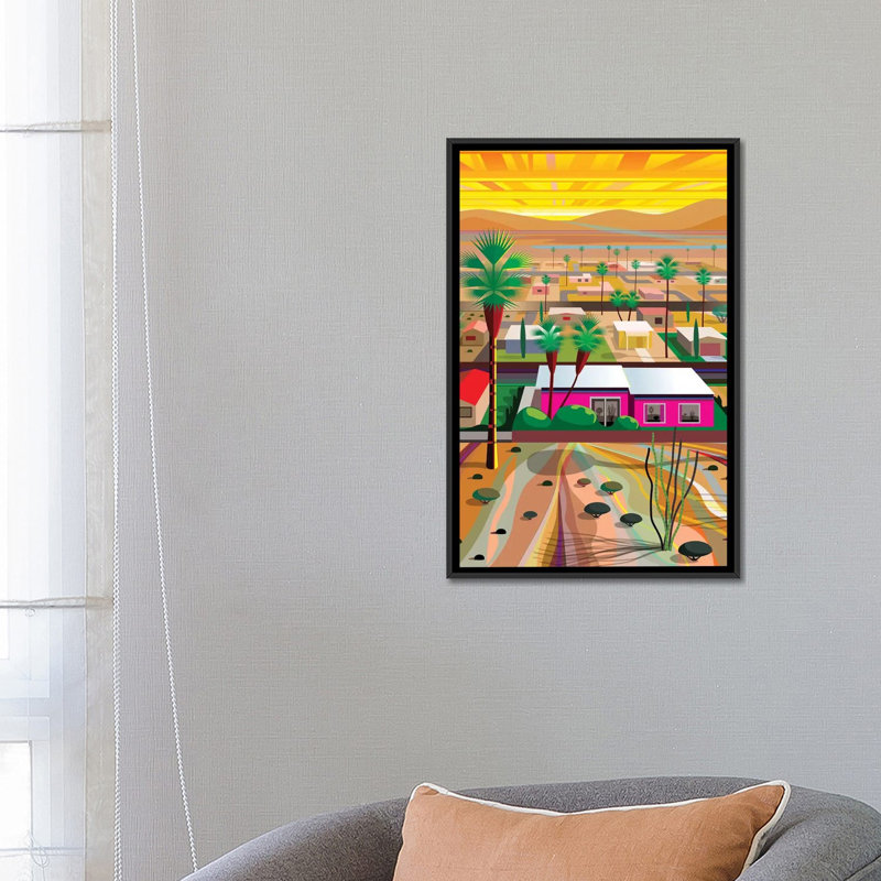 «Twentynine Palms, Vertical», impression sur toile, H 26 po x l 18 po x P 1,5 po, Toile avec cadre noir, Pas de tapis