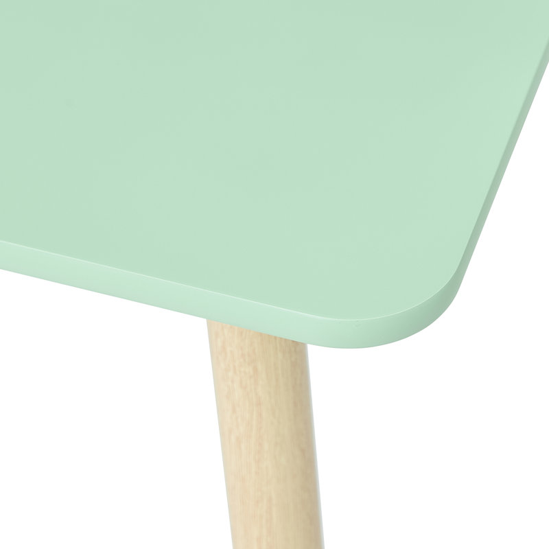 Kids Table and Two Chairs Set, Green