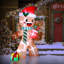 Décoration d'extérieur gonflable à DEL Gingerman