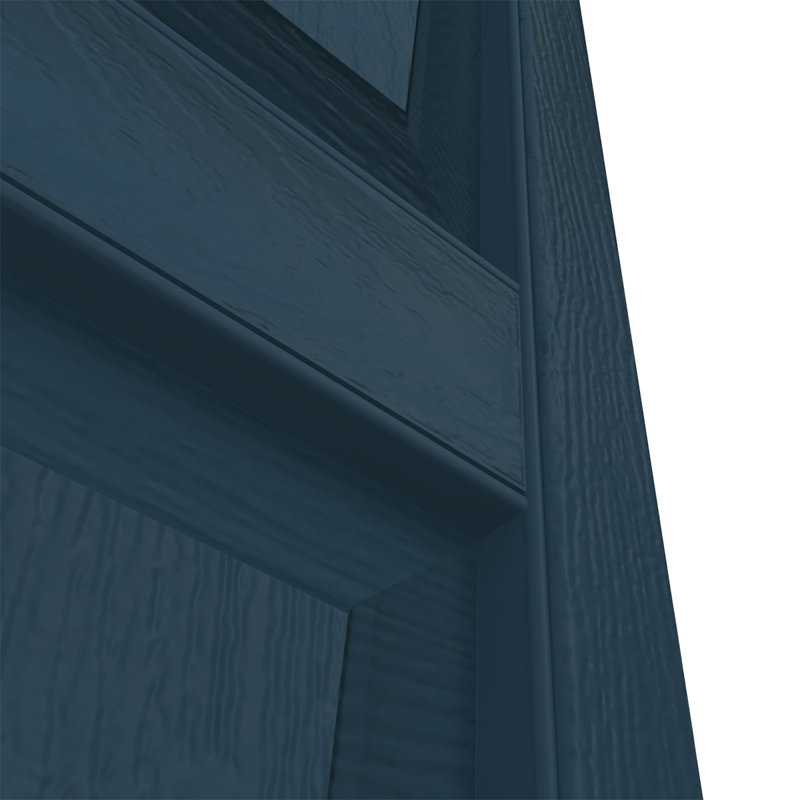 Classic Blue Raised Panel Vinyl Decorative Shutters, 14.75" x 31"